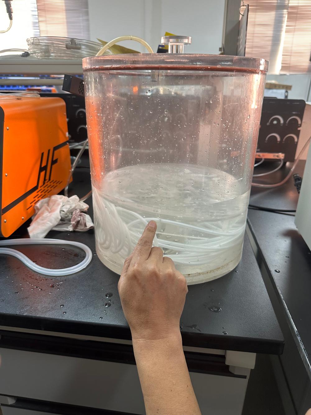 负压泡水漏点检测仪成功检测出洗衣机密封圈漏点