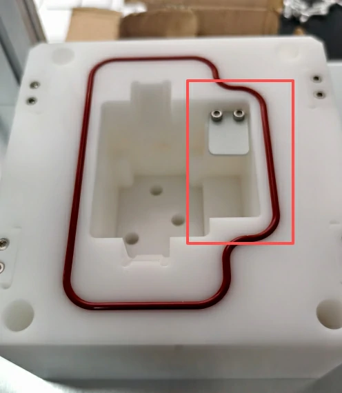 1号工位上的夹具限位