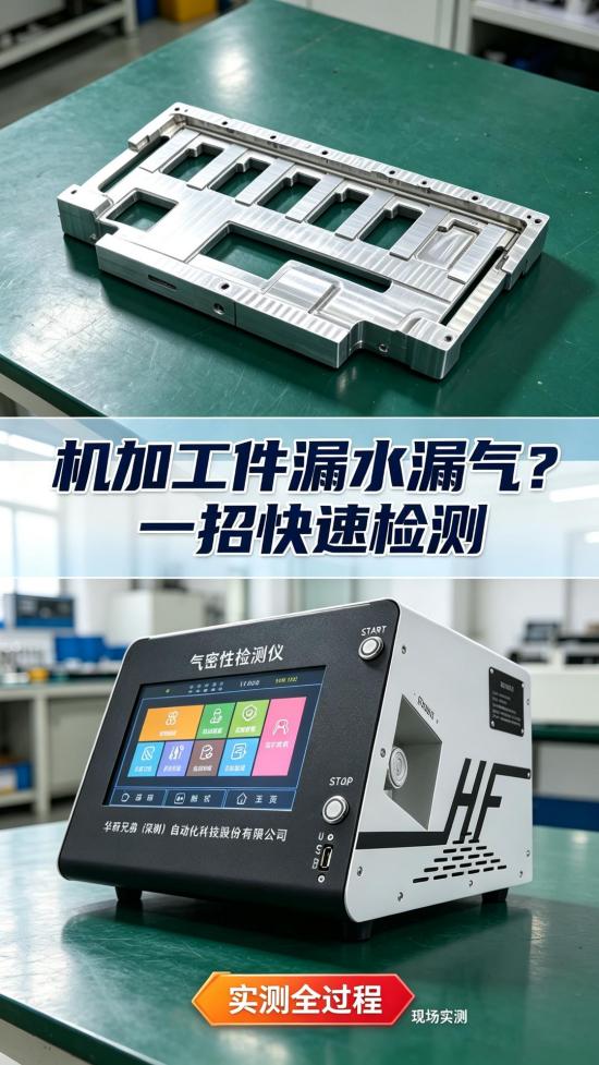 CNC加工件气密性检测过程